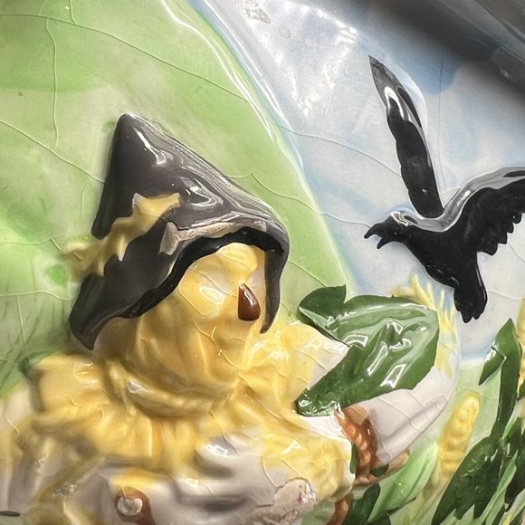 Treasure Craft Wizard of Oz Cookie Jar Only Circa 2000 3D Scarecrow Lion Tin Man - Picture 10 of 16